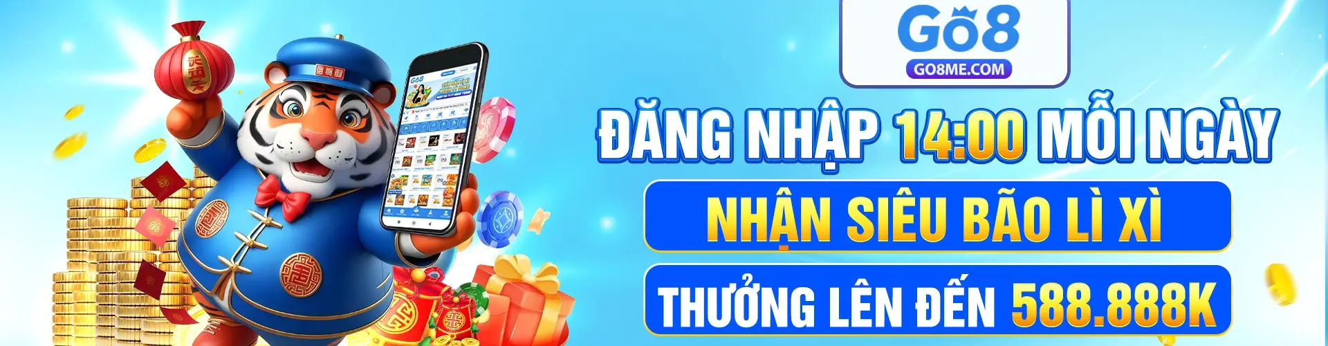 Go8 ⭐️ Link Vào Nhà Cái Go8 Đã Xác Minh ✔️ ĐKy Go 8 +88K 8 Đăng nhập Go8 14:00 mỗi ngày nhận siêu bão lì xì
